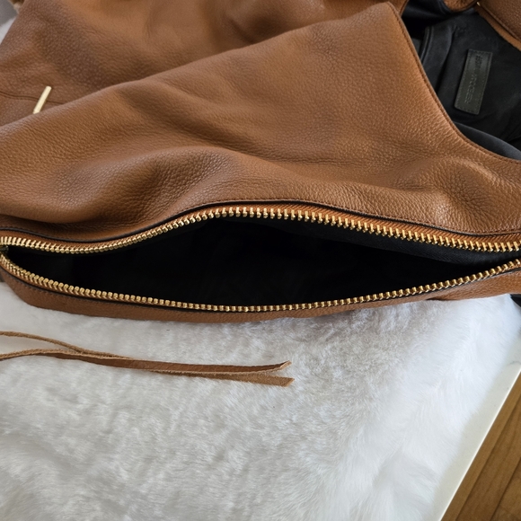 Rebecca Minkoff Bryn Large Double Zip Hobo Chestnut Brown Shoulder Bag - EUC - Picture 13 of 16